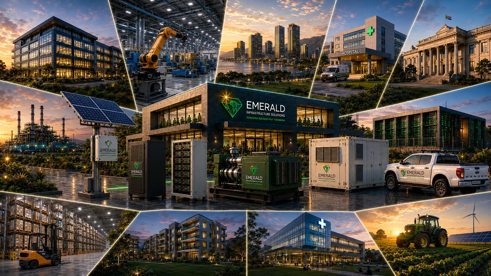 Emerald critical infrastructure across supported industries