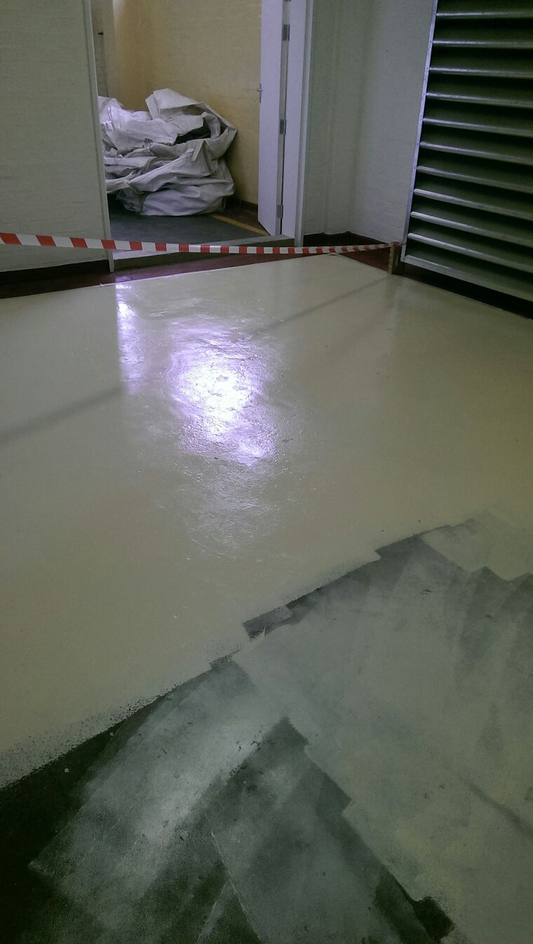 Floor preparation for the Ndabeni generator installation